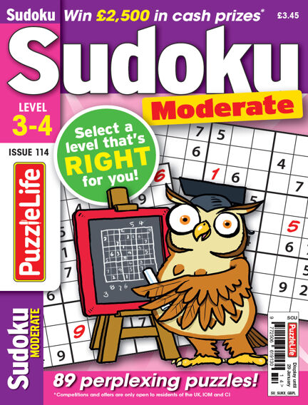 PuzzleLife Sudoku Moderate 3-4