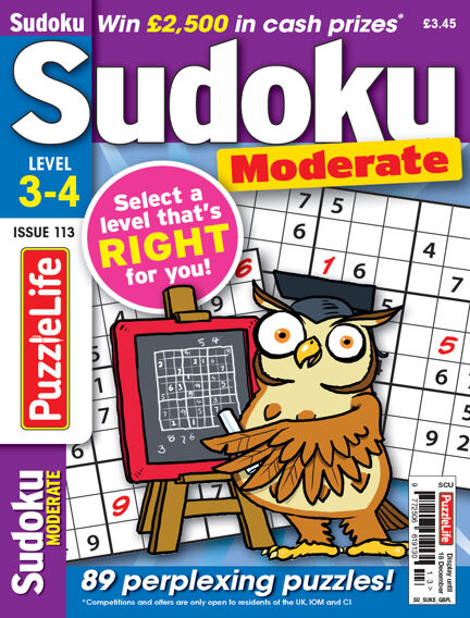 PuzzleLife Sudoku Moderate 3-4