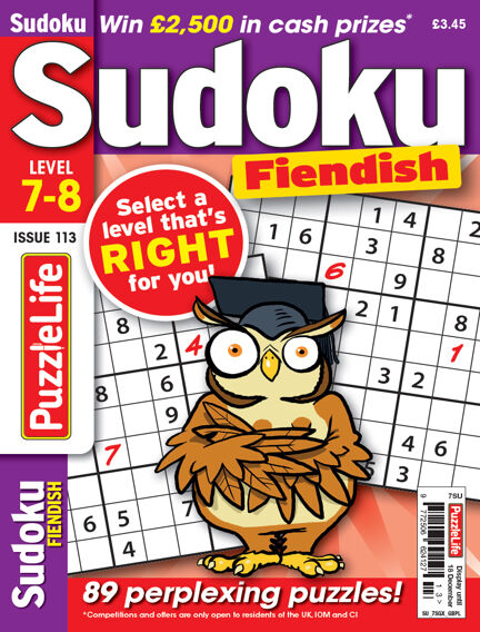 PuzzleLife Sudoku Fiendish 7-8