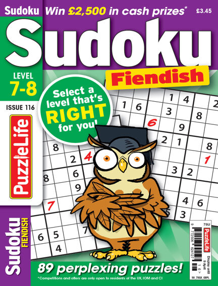 PuzzleLife Sudoku Fiendish 7-8