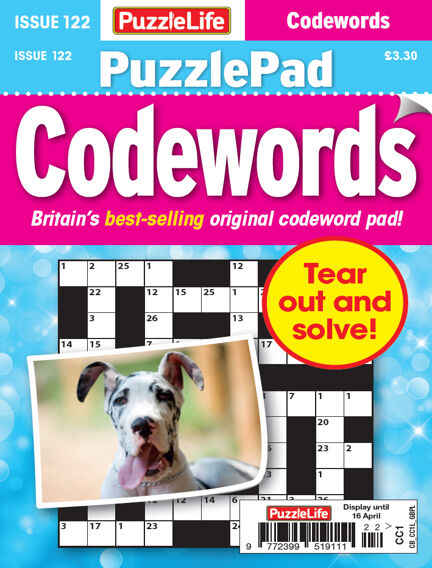 PuzzleLife PuzzlePad Codewords