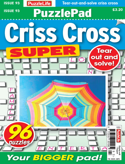 PuzzleLife PuzzlePad Criss Cross Super
