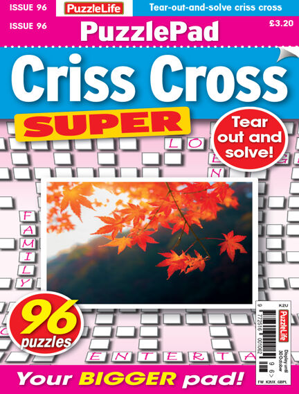PuzzleLife PuzzlePad Criss Cross Super