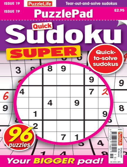 Read PuzzleLife PuzzlePad Sudoku Super Magazine On Readly The 