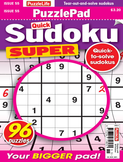 PuzzleLife PuzzlePad Sudoku Super