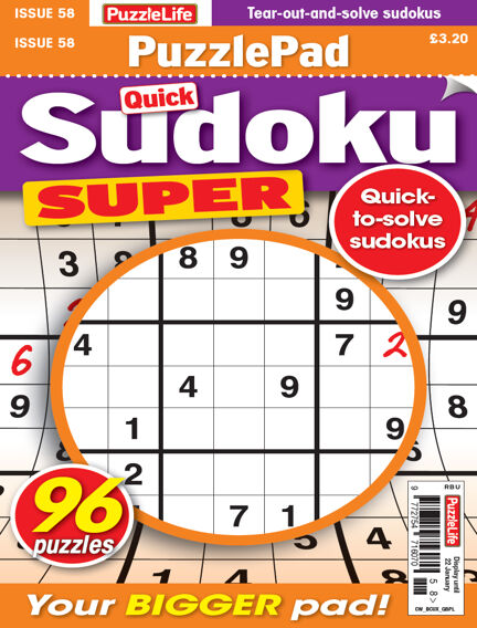 PuzzleLife PuzzlePad Sudoku Super