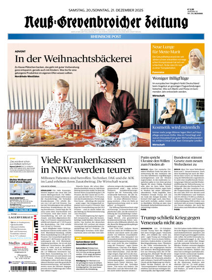 Neuss Grevenbroicher Zeitung Samstagsausgabe
