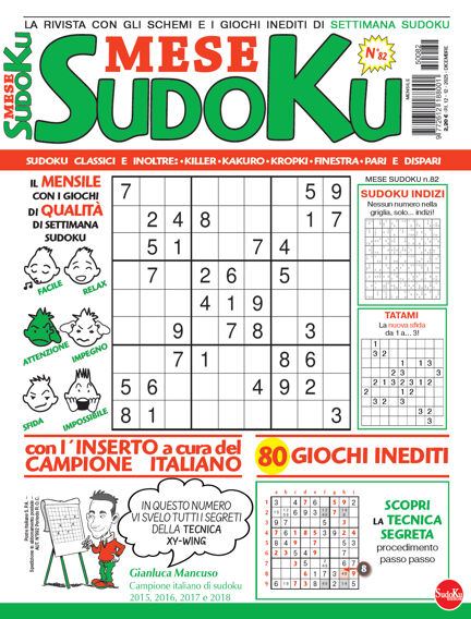 Settimana sudoku mese