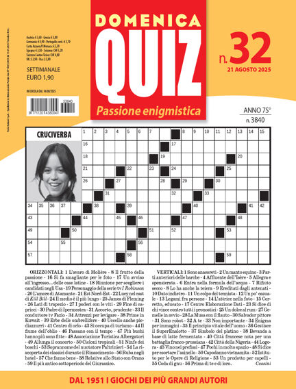 Domenica Quiz  
